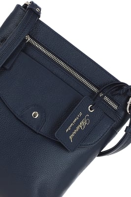 'Five CB' Real Leather Cross Body Bag