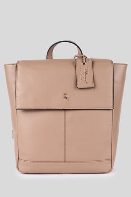 'Lussuria Venezia' Real Leather Flapover Backpack