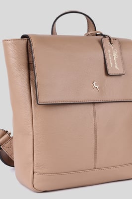 'Lussuria Venezia' Real Leather Flapover Backpack