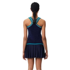 Lacoste Dames/Dames French Terry Slim Dress met gekruiste rug (Blauw)