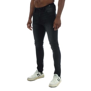 Duck and Cover Overbug Tapered Jeans för herrar (Svart)