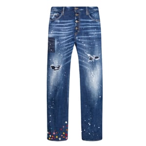 Dsquared2 Roadie Jeans Blommiga Blå Jeans