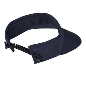 Island Green Womens/Ladies Diamante Logo Golf Sun Visor (Navy)