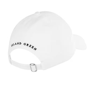 Island Green Womens/Ladies Diamante Logo Baseball Cap (White)