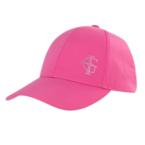 Island Green Dames/Dames Diamante Logo Baseball Cap (Roze)