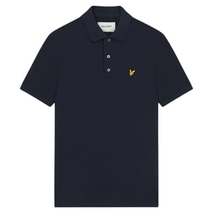 Donker marineblauw poloshirt met Lyle & Scott-logo op de borst