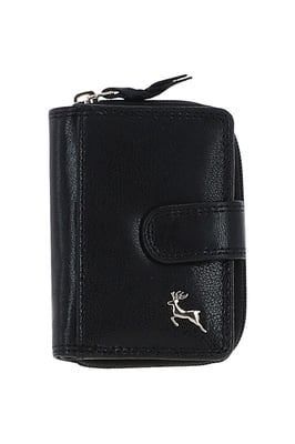 Real Leather Compact Purse