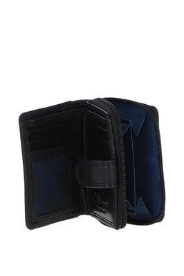 Real Leather Compact Purse