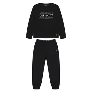 Lyle & Scott Kinder/Kinder Loungewear Set (Zwart)