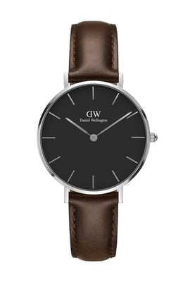 Daniel Wellington DW00100177 Ladies Petite Black Bristol Silver 32mm Watch