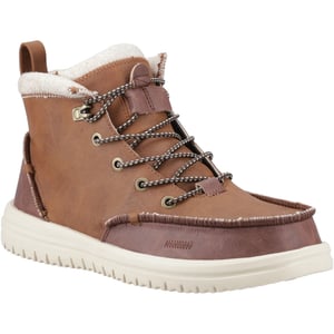 HEYDUDE Bradley Tumbled Classic Polyurethaan Heren Cognac/Multi Enkellaarzen