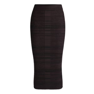Boss Dames/Dames Farmina Ribgebreide Midi Rok (Bruin)