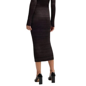 Boss Dames/Dames Farmina Ribgebreide Midi Rok (Bruin)