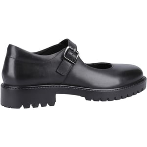 Hush Puppies Aurora Senior Meisjes Zwart Leren Schoenen