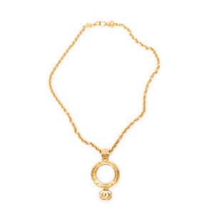 Magnifying Glass Pendant Necklace  Ketting