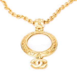 Magnifying Glass Pendant Necklace  Ketting
