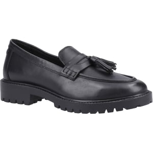 Hush Puppies Abigail Junior Leather Girls's Black Loafers