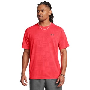 Under Armour Mens Tech Geotessa Vent T-shirt (Röd)