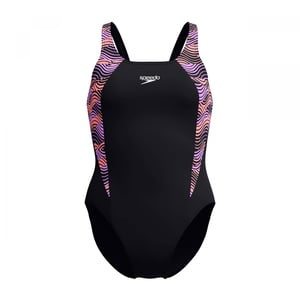 Speedo Dames/Dames Hyperboom Splice Muscleback Eèndelig Zwempak (Zwart)