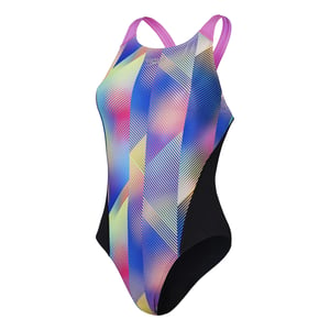 Speedo Dames/Dames Recordbreaker Trainingszwempak met digitale all-over print (Veelkleurig)