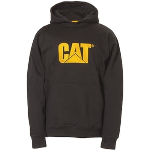 Caterpillar Handelsmerk Katoenen Zwarte Heren Hoodie