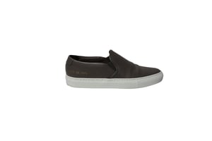 Common Projects Tournament Slip-On Sneakers i grått läder