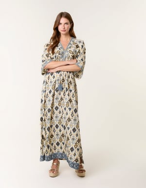 Embellished Kimono Dress