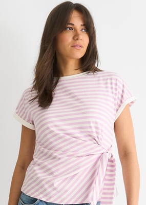 Lilac Stretch Stripe Top