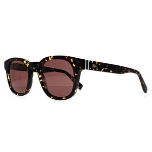 Lacoste Oval Womens Dark Havana Brown L6015S