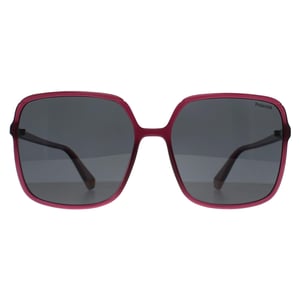 Polaroid Square Womens Fuchsia Pink Grey Polarized PLD 6128/S