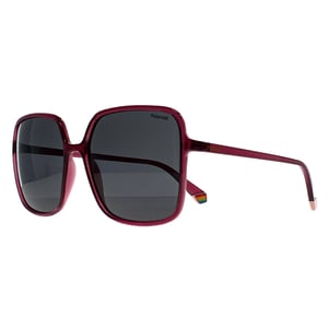 Polaroid Square Womens Fuchsia Pink Grey Polarized PLD 6128/S