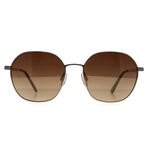 Seksy Round Womens Gold Brown Mirror N1901