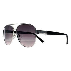 Guess GF5094 10B glanzende lichte nickeltin rookgrijs gradi�nt zonnebril
