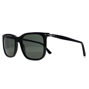 Persol Square Mens Black Green Polarized PO3357S