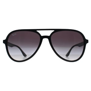 Ray-Ban Aviator Unisex Polished Black Grey Gradient RB4376