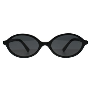 Miu Miu Oval Womens Black Dark Grey MU04ZS