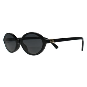 Miu Miu Oval Womens Black Dark Grey MU04ZS