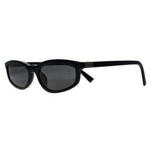 Miu Miu MUA06S 16K08Z zwarte donkergrijze zonnebril