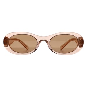 Miu Miu Oval Womens Noisette Transparent Pink Brown MU06ZS