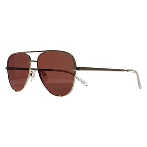 Quay Aviator Womens Gold Brown High Key Micro