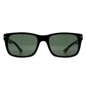 Persol Rectangle Mens Black Green PO3048S