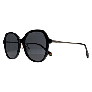 Polaroid Butterfly Womens Black Grey Polarized PLD 6177/G/S