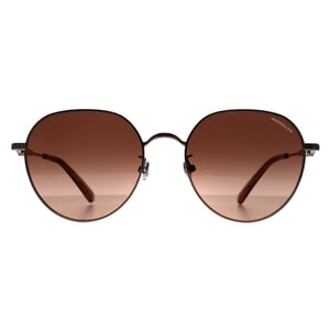 Moncler ML0236-K 34F glanzend licht bronsbruin gradiënt zonnebril