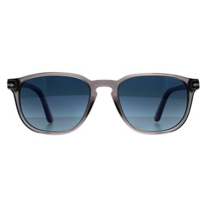 Persol Square Mens Transparent Grey Blue Gradient Polarized PO3019S