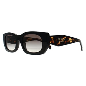 Prada Rectangle Womens Black & Havana Grey Gradient PRB05S