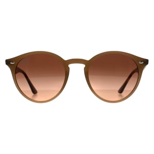Ray-Ban 2180 678846 gepolijste tortledove roze gradiënt grijze zonnebril