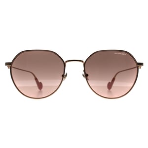 Moncler ML0156-K 28U glanzend roségoud roze bruin zonnebril