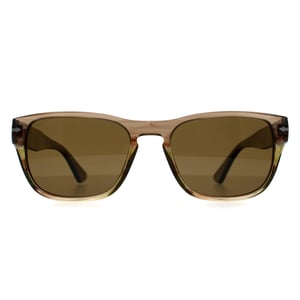 Persol Square Mens Striped Brown Green Brown Polarized PO3341S