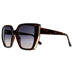 Guess Cat Eye Womens Dark Havana Blue Gradient GF6178