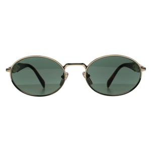 Prada Oval Womens Pale Gold Dark Green PR65ZS